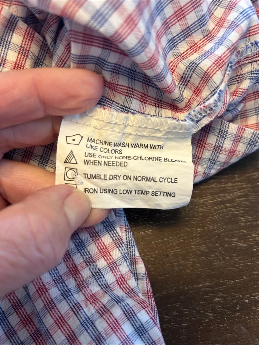Mom & Me Smocked Flags Red/Blue Checked One-Piece Patriotic Romper